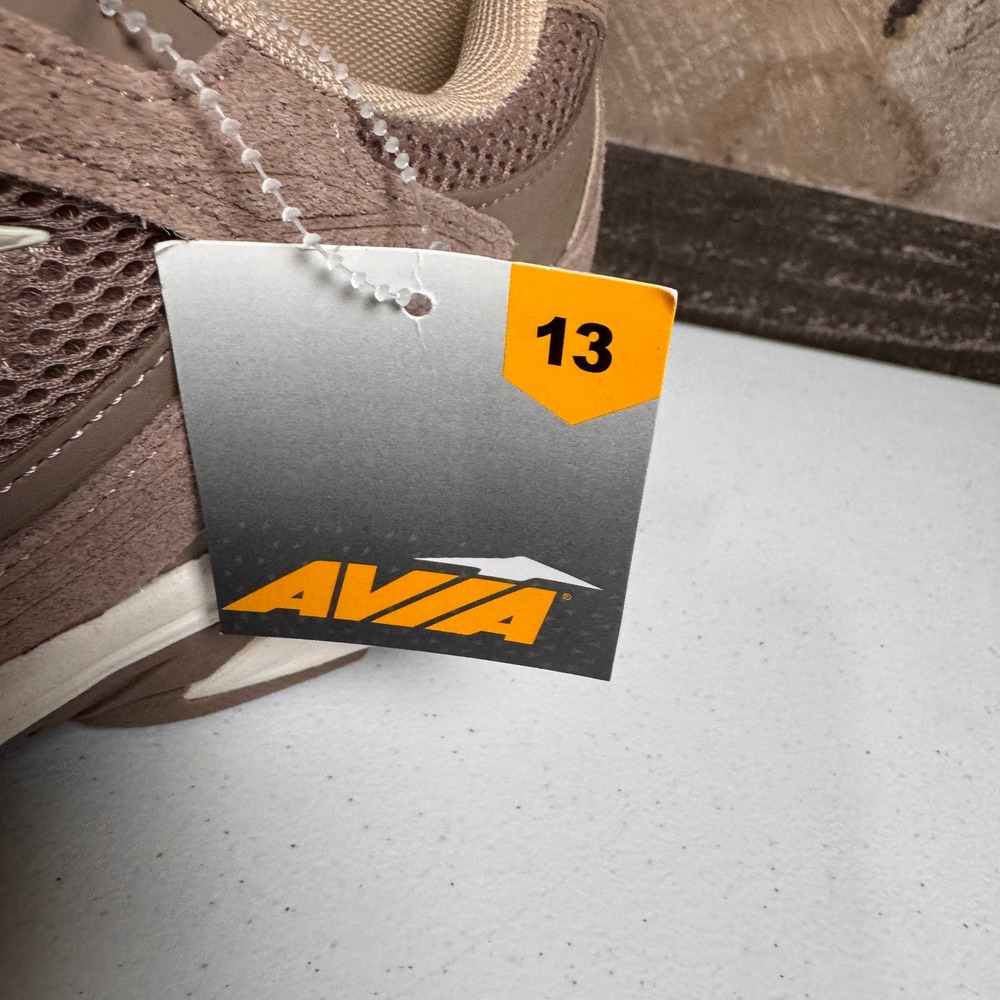 Avia 5000 Shoes Mens Size 13 Brown Leather Mesh Sneakers Walking Lace Up NEW - Picture 3 of 11